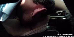 Girl gets in car and gets and gives oral and then gets fucked