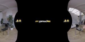 Virtualpee - Chrissy On The Table - VR Porn