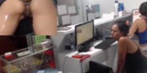 Anal dildo webcam show at work