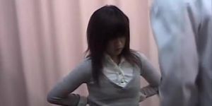 Hairy Japanese slut gets drilled during medical exam