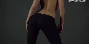 FlexyTeens - Zina shows flexible nude body
