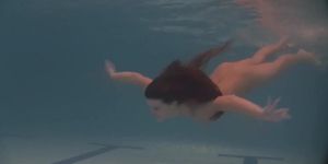 Beautiful exquisite body teen Natalia Kupalka swimming naked