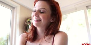 1000Facials My dick spitting on a redhead bitch's forhead! (Emma Evins)