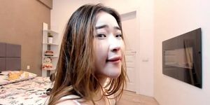 Asian camgirl with great deepthroat skills