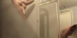 Hidden shower cam scenes with natural tits seen
