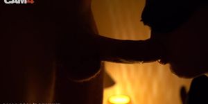 Romantic Blowjob by Candlelight | CAM4