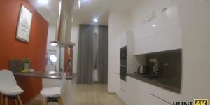 HUNT4K. Man gets a chance to live in cool apartment (Polina Max)