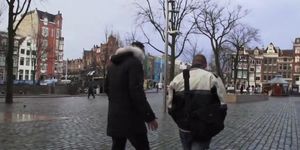 Amsterdam prostitute gets cumshowered