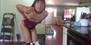 Femboy Moans and Dances Strip