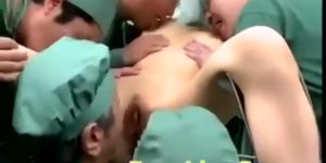Doctors Gangbang Fuck Patient in Operation Room