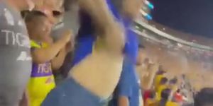 Tits Flashing In Cricket Stadium