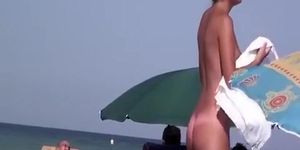 Hot nudist women caught by beach voyeur