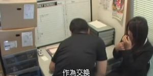 Curvy Jap sucks and fucks in spy cam Asian office sex video (Seen this)