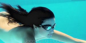Jacqueline Hope cums inside swimming pool