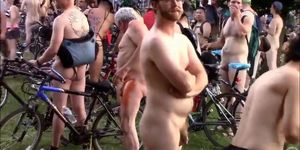 Naked bike ride in Portland