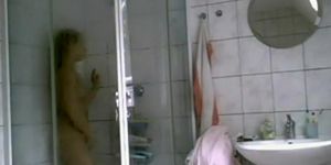 Catching her masturbate in the shower
