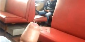 Big cum in train (amateur )