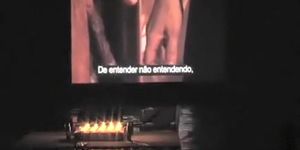 Two mature actresses get naked during a theater play