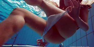 Nina Mohnatka so hot and sexy in the pool