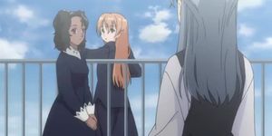 Innocent Lovers 1 - Skinny Anime Lesbian Schoolgirls Lick Pussy At School