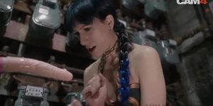 Slave Leia Chained and Fucked by Her Droid