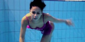 Zlata Oduvanchik underwater swimming girl