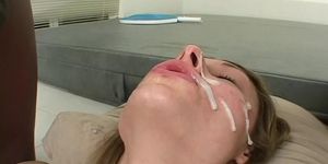 Crystal takes cum to the face [upscale]