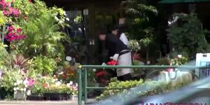 Skinny Japanese Flower Shop Girl Banged