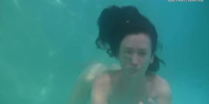 Super hot underwater swimming girl Rusalka