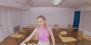 POVD Blonde Student Fucks Teacher (Bella Rose)