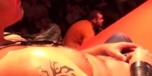 Lesbian Porn on Public Stage