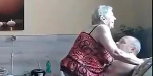 72yo Granny rides for an Orgasm