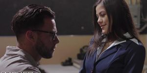 Religious Student Seduced By Former Pornstar At Anti-Porn PSA Filming
