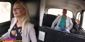 Female Fake Taxi Blonde beauty fucks her passenger