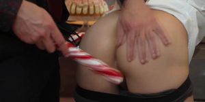 Cade trades a candy for Taylors oversized cock (Candy Cane, Sweet Tooth, Donna Hart)