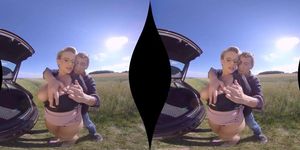 VR Porn Outdoor Car Review By Czech Pornstar (Angel Wicky)
