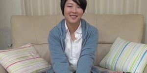 Sexy Japanese teen Mayuko Sasaoka sex lesson