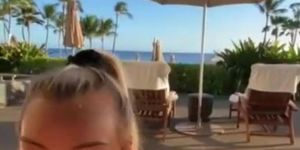 Crazy Blonde Deepthroat in Public (SnapChat Video)