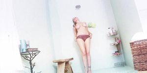 Drenched In H2O Busty MILF Julia Ann Finger Bangs In Soaking Wet Underwear!