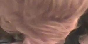 blonde chokes on cumshot