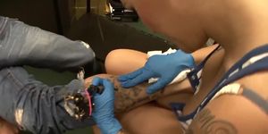 Sexy Tattoo Artist Blows And Fucks A Client