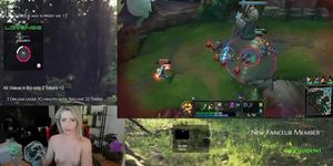 Streamer german naked play League of Legends