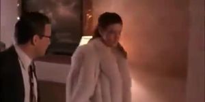Annabel schofield beautiful in fur coat