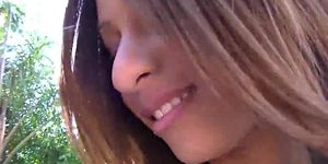 Tiny Trisha Interracial Blowjob