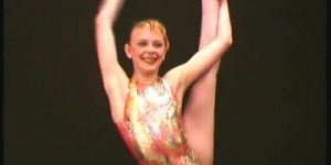 Russian flexible ballerina show