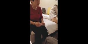 Chinese Granny Gets Fucked Rough On Film