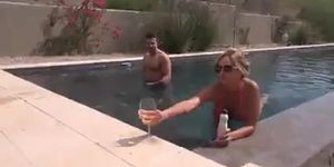 Meeting Step Mother In A Bikini By The Pool
