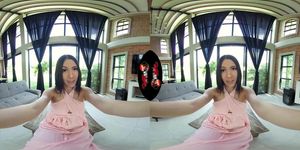 Vrlatina - Hot Colombiana Removes Her Dress And Rides Vr