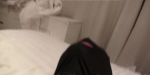Arab slave ANALE masturbates and pisses in the toilet