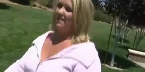 Lovely Sporty Bbw Blond Fat Ass Part 1